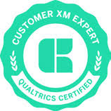 Qualtrics CustomerXM certification badge